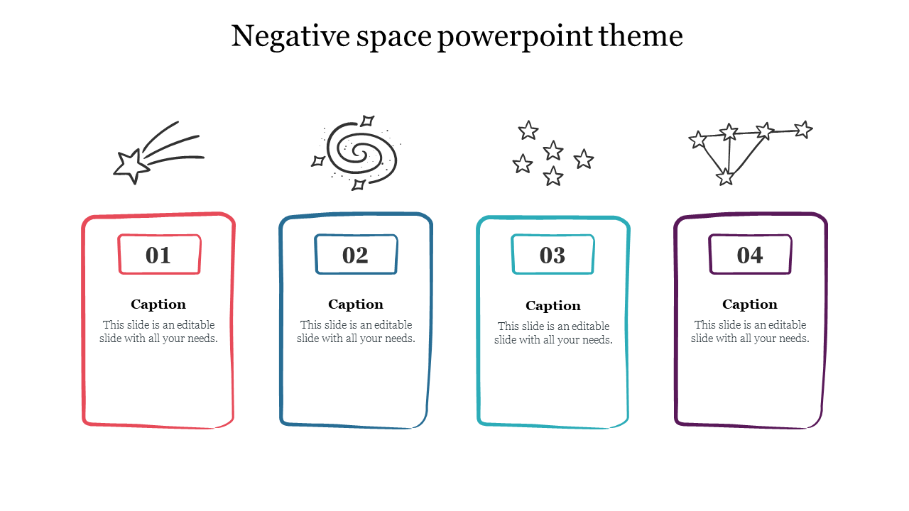 Free - Effective Negative Space PowerPoint Theme Template
